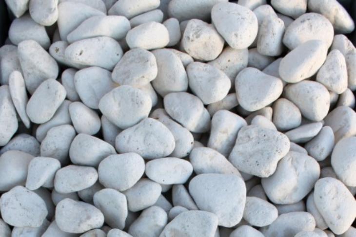 Белая галька галтовка (20-40 мм.)  купить в Брянске от производителя, без посредников