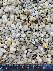 Галька крымская жемчужная фр. 5-10 мм.  купить в Брянске фото Камень Клуб