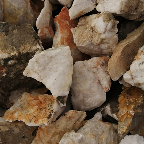 фото Кварц ( фр. 70-100 мм)  купить в Брянске в интернет-портале КАМЕНЬ КЛУБ