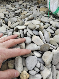 Галька черноморская фр. 40-70 мм.  купить в Брянске фото Камень Клуб