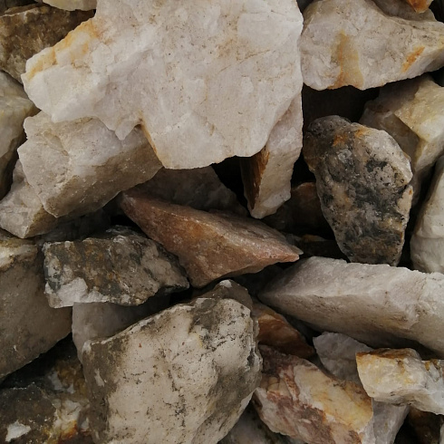 фото Кварц ( фр. 70-100 мм)  купить в Брянске в интернет-портале КАМЕНЬ КЛУБ