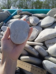 Галька черноморская фр. 100-150 мм.  купить в Брянске фото Камень Клуб