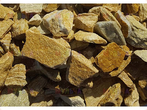 Kamenclub.ru: Щебень крошка желтый (ЗЛАТОЛИТ) фр. 5-10 мм.  купить в Брянске мрамор золотистый, бежевый, желтый каменная ландшафтная декоративная крошка здатолита 8500 руб/т   фото КАМЕНЬ КЛУБ