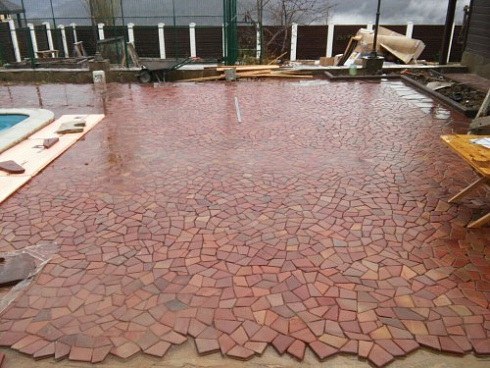 Kamenclub.ru: Песчаник брусчатка (Готика) art PSK-L-01  купить в Брянске    2600 руб/кв.м    фото КАМЕНЬ КЛУБ