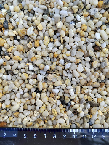 фото Галька крымская жемчужная фр. 3-5 мм. купить в Брянске  в интернет-портале КАМЕНЬ КЛУБ