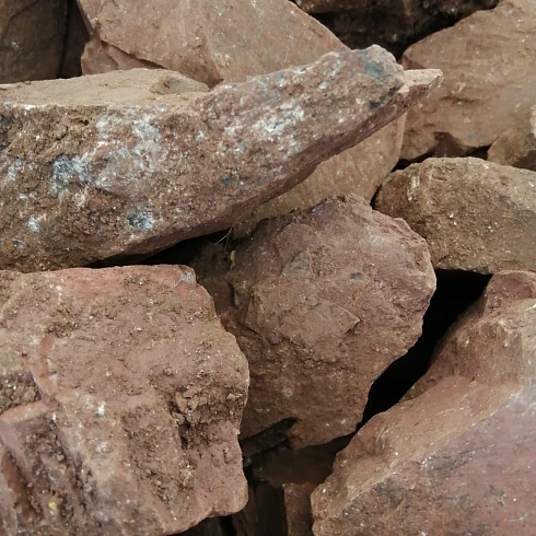 фото Яшма красная  (фр. 70-100 мм)  купить в Брянске в интернет-портале КАМЕНЬ КЛУБ