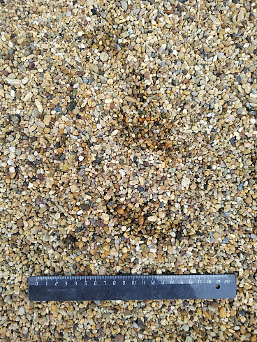 Галька речная окат (рыжая) фр.3-5 мм купить в Брянске 