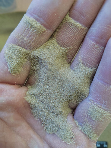 Кварцевый песок для площадок фр. 0,1-0,5 мм.  купить в Брянске фото Камень Клуб