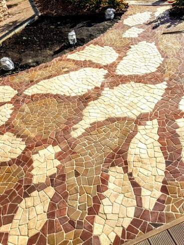 Kamenclub.ru: Песчаник брусчатка (Готика) art PSK-L-01  купить в Брянске    2600 руб/кв.м    фото КАМЕНЬ КЛУБ