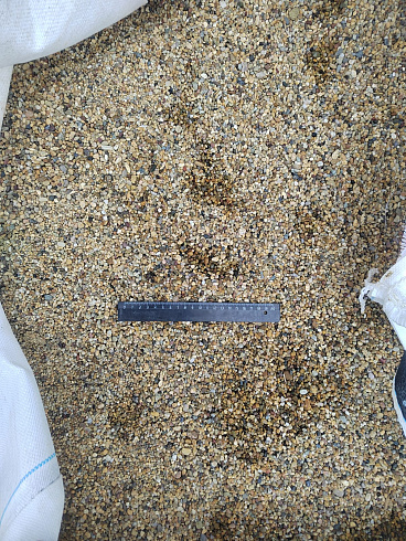 Галька речная окат (рыжая) фр.3-5 мм купить в Брянске 