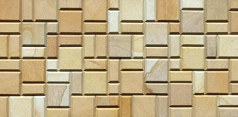 Kamenclub.ru: Песчаник (Римская кладка) art PSG-L-02  купить в Брянске    3750 руб/кв.м   фото КАМЕНЬ КЛУБ