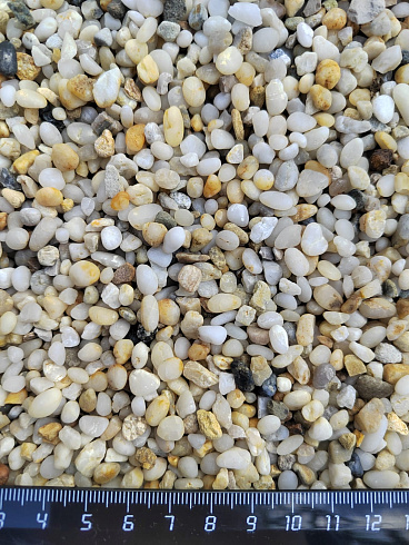 фото Галька крымская жемчужная фр. 3-5 мм. купить в Брянске  в интернет-портале КАМЕНЬ КЛУБ