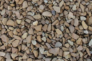 Kamenclub.ru: Щебень крошка желтый (песчаник) фр. 10-20 мм.  купить в Брянске песчаник бежевый, серый, рыжий декоративный ландшафтный щебень колотый 9500 руб/т   фото КАМЕНЬ КЛУБ