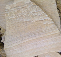 Kamenclub.ru: Песчаник пластушка желтый с рисунком (4-6 см)  купить в Брянске плитняк пластушка желтый с рисунком песчаник 9 000 руб/м3   фото КАМЕНЬ КЛУБ