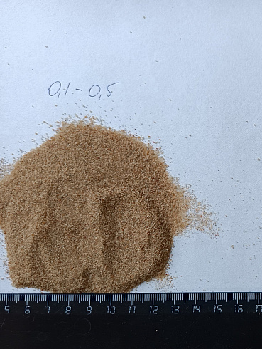 Кварцевый песок для площадок фр. 0,1-0,5 мм.  купить в Брянске фото Камень Клуб